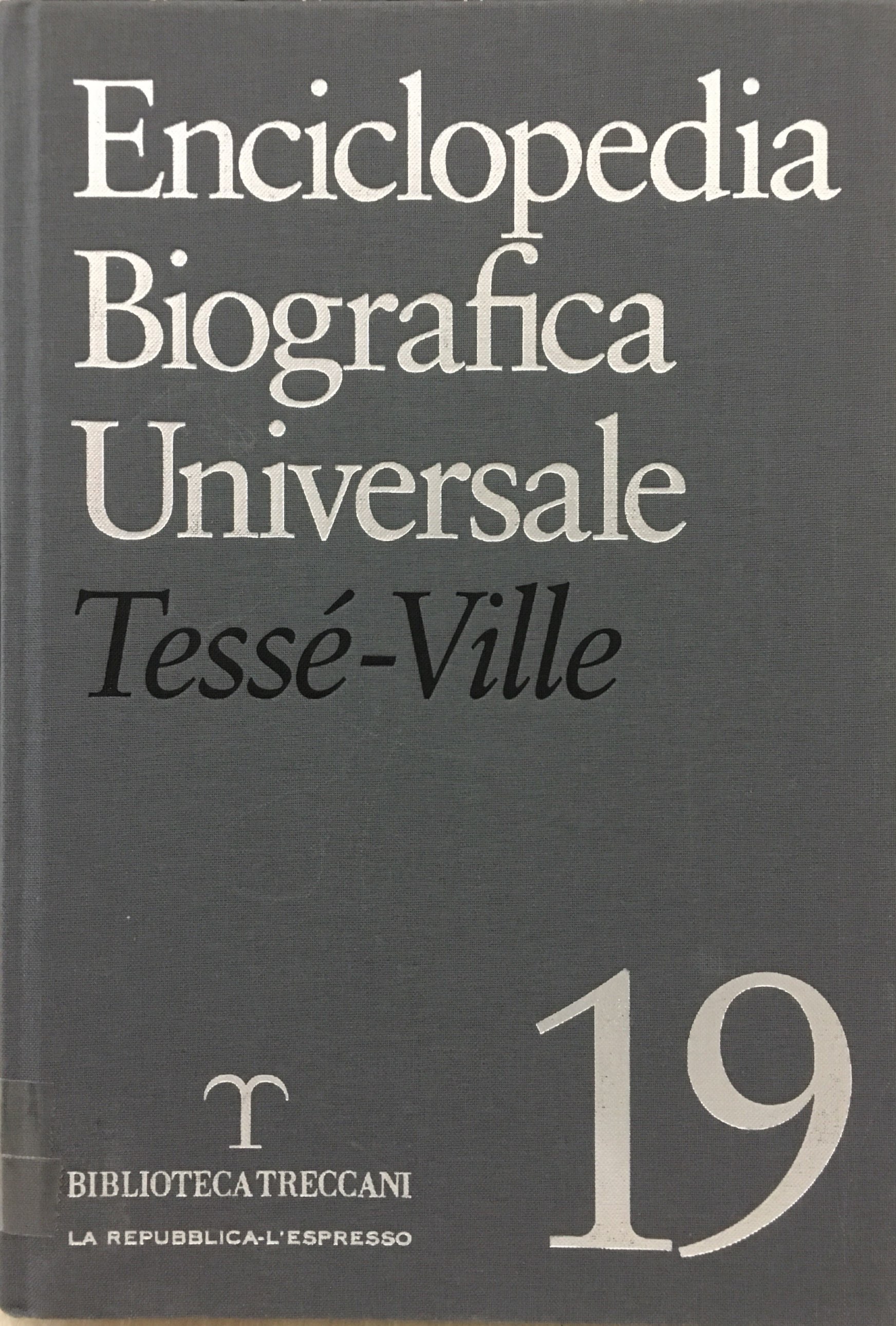 ENCICLOPEDIA BIOGRAFICA UNIVERSALE VOLUME 19